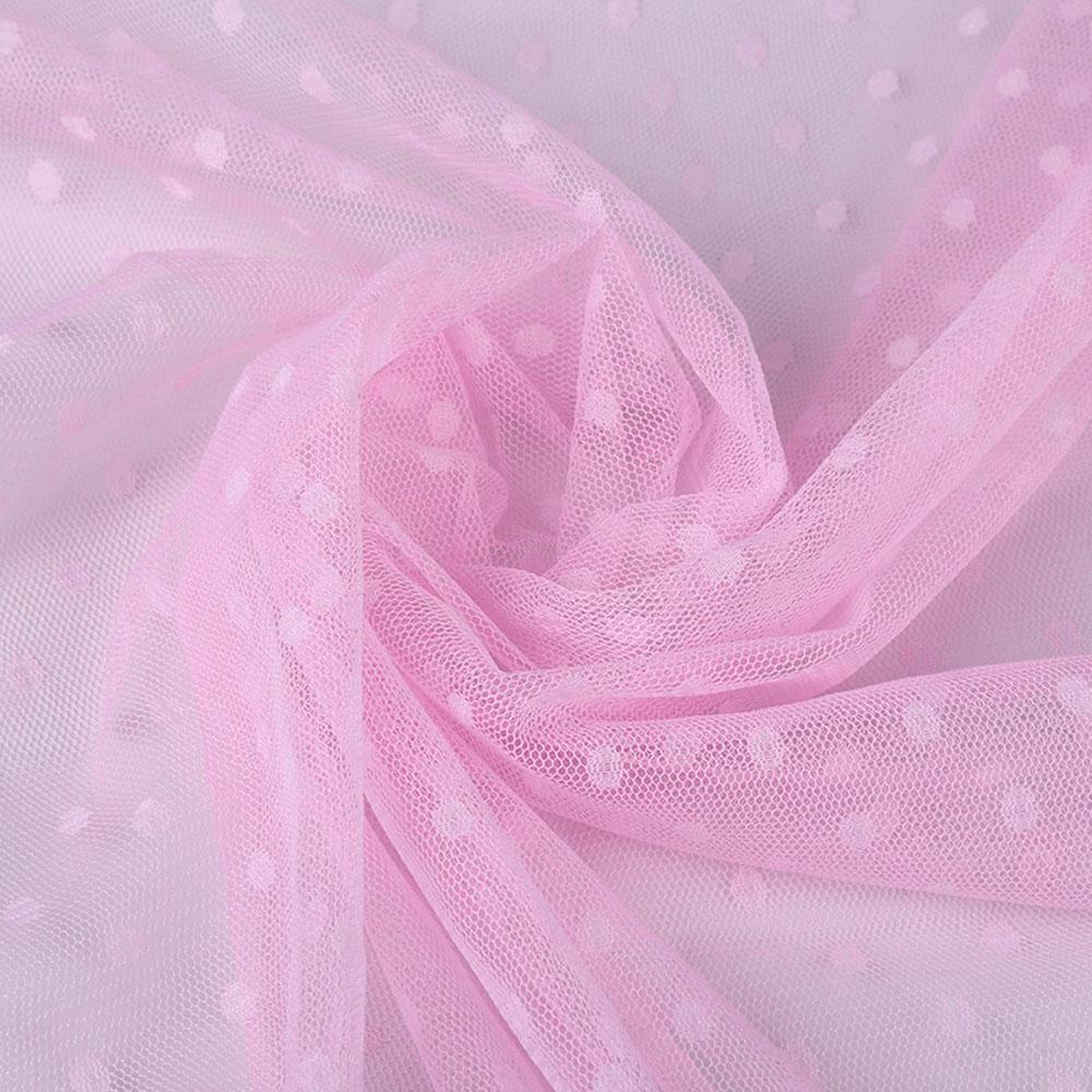 100X150cm Lace Mesh Dot Jacquard Fabric Tulle For Women Dress Clothing DIY Mosquito Polyester Net Patchwork Needlework Materials