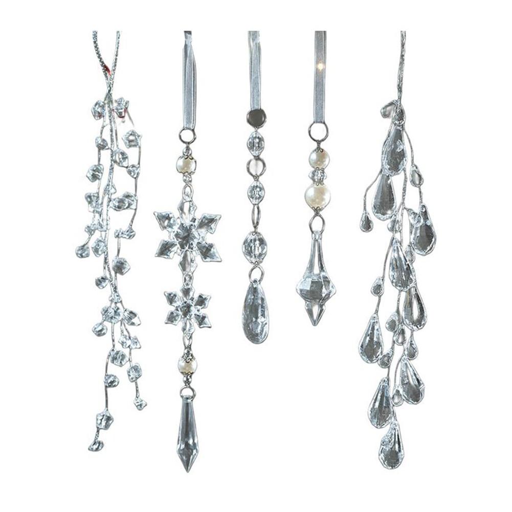 

Акриловый декор в виде снежинки Рождественское подвесное украшение Прозрачные украшения