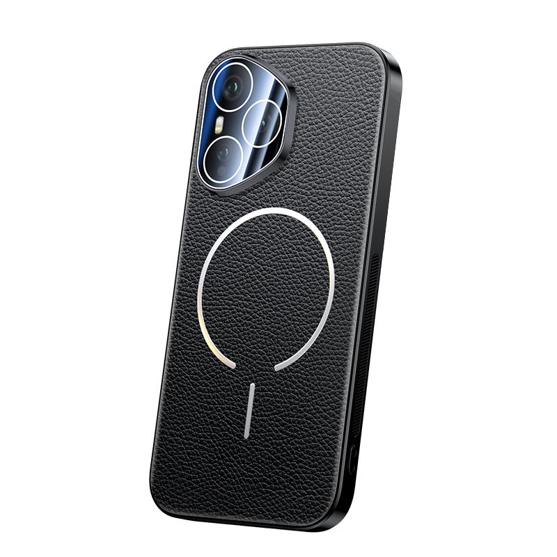 For Huawei Honor 400 Pro Case Luxury PU Leather Magnetic wireless charging Protective Back Cover For Honor400 400Pro Phone Shell