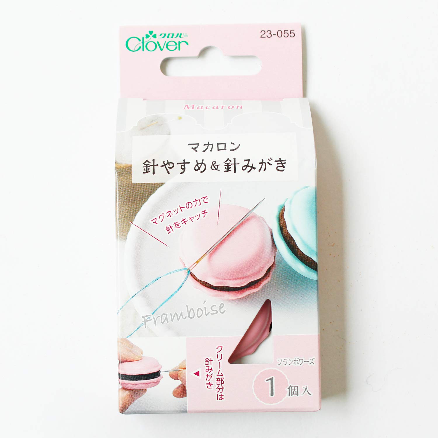 Clover Macaron Needle Rest and Sharpening Tool Framboise 1 Piece