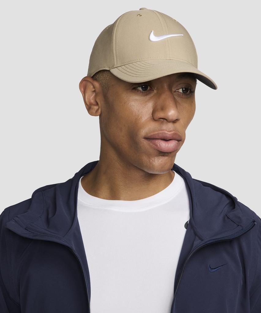 NIKE Dri-Fit Club Structure Swoosh Cap - Khaki:White / Fb5625-247