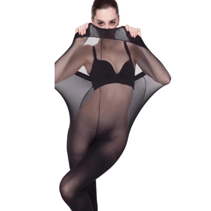 New Korean Women 2026 Autumn and Winter Beauty Leg Shaping Ultra Tight Bottom Socks Strong Pressure Slimming Leg Sock Stockings One Size чёрный