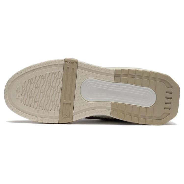 New LiNing Samchen Participate In The Stars Cushioning Warm Low Top Skateboard Shoes Women's White Purple AGCS246-4