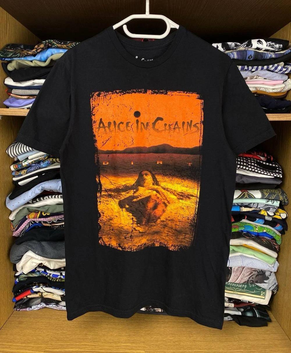 Alice In Chains Dirt Album 00s Grunge Rock Graphic Black Unisex Tshirt KH9565 L