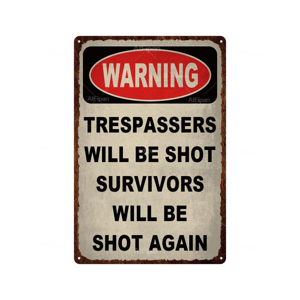 Vintage Warning Tin Sign  DO NOT DISTURB Metal Decorative Plaque Iron Painting Wall Decor for Man Cave Room Cafe Park