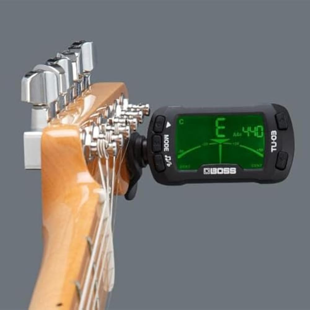 BOSS Boss Clip Tuner/Metronome TU-03 Compatible with Guitar/Bass/Ukulele/Violin Advanced Metronom...