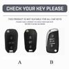 Car Flip Key Case Cover Shell Fob For Peugeot 208 3008 308 508 408 2008 307 4008 For Peugeot 306 407 807