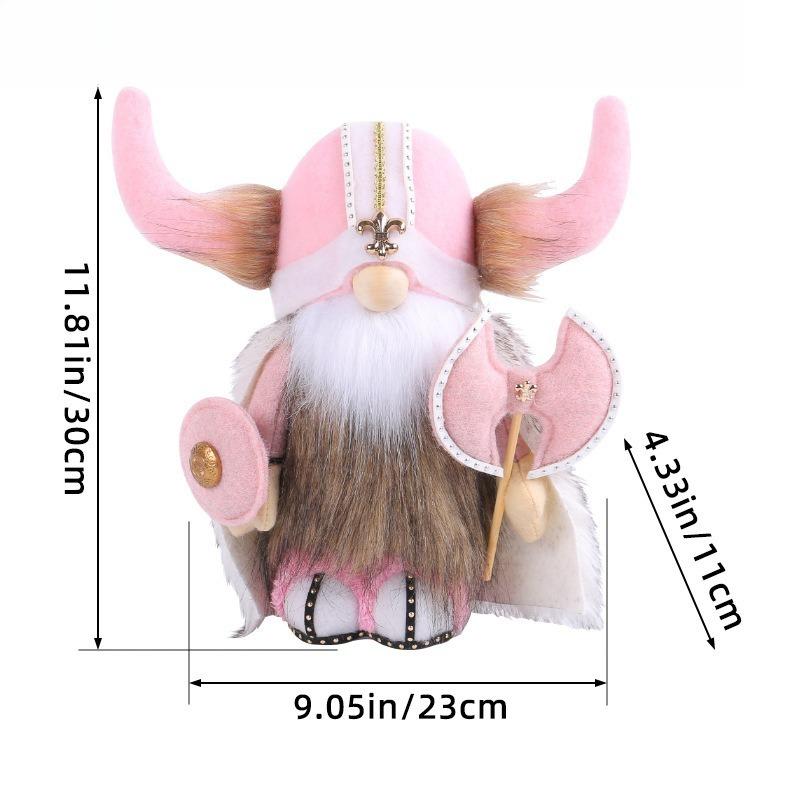 1Pcs Viking Gnome Doll Pirate Rudolf Decoration Figurine Faceless Viking Ornament Family Atmosphere Soft and Cute