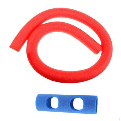 Frite de piscine Poteau Flotteur Outil Auxiliaire Flexible pour Enfants Adultes Épais Jouet d'Eau Nager avec 2