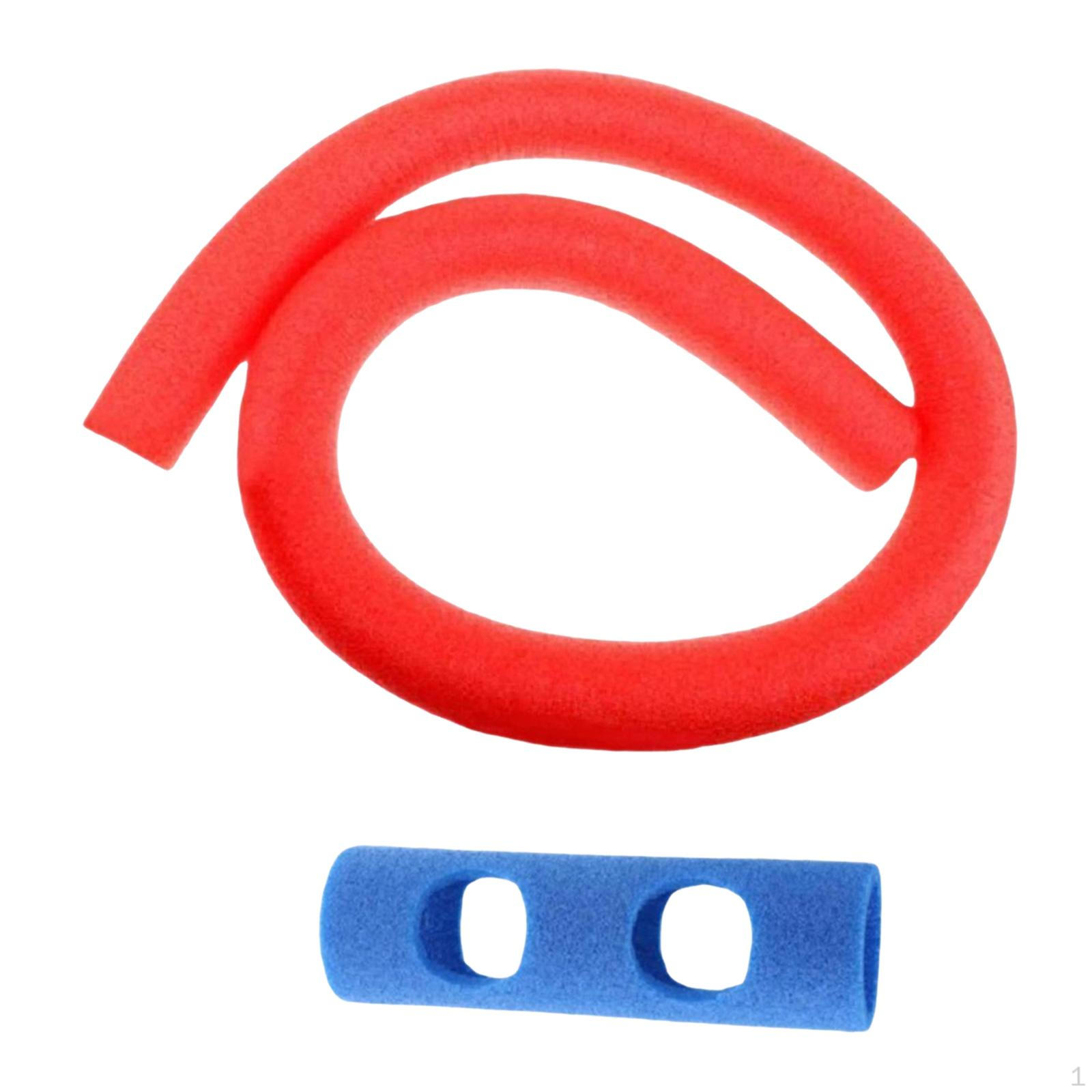

Pool Noodle Float Pole Auxiliary Tool Flexible for Kids Adults Thick Water Toy Swim with 2 червоний