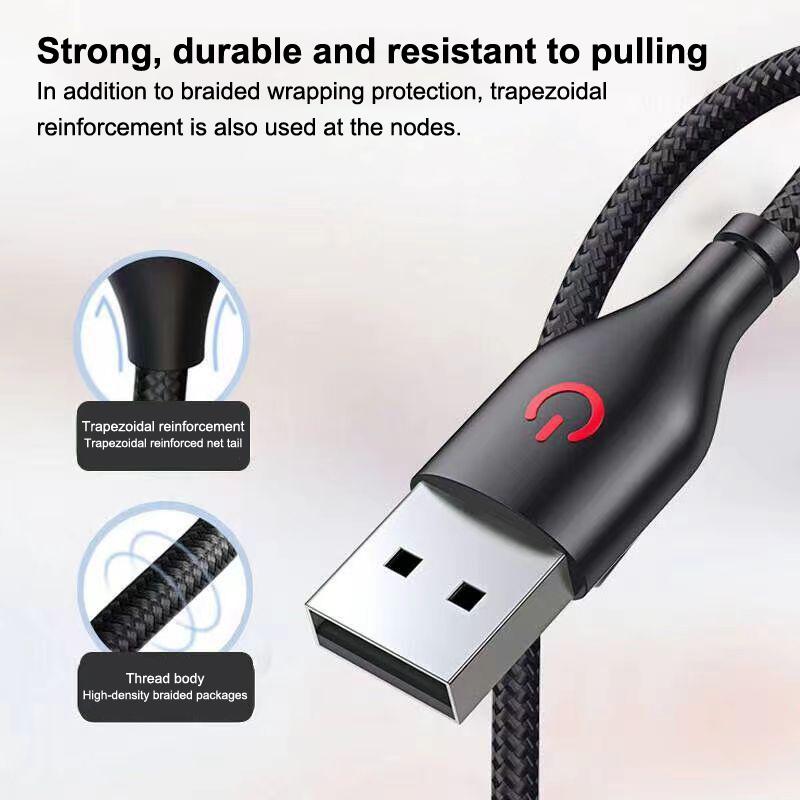 120W Fast Charging Usb To C Cable 90 ° Bend Design Suitable For Huawei Xiaomi Honor Vivo Charging Cable