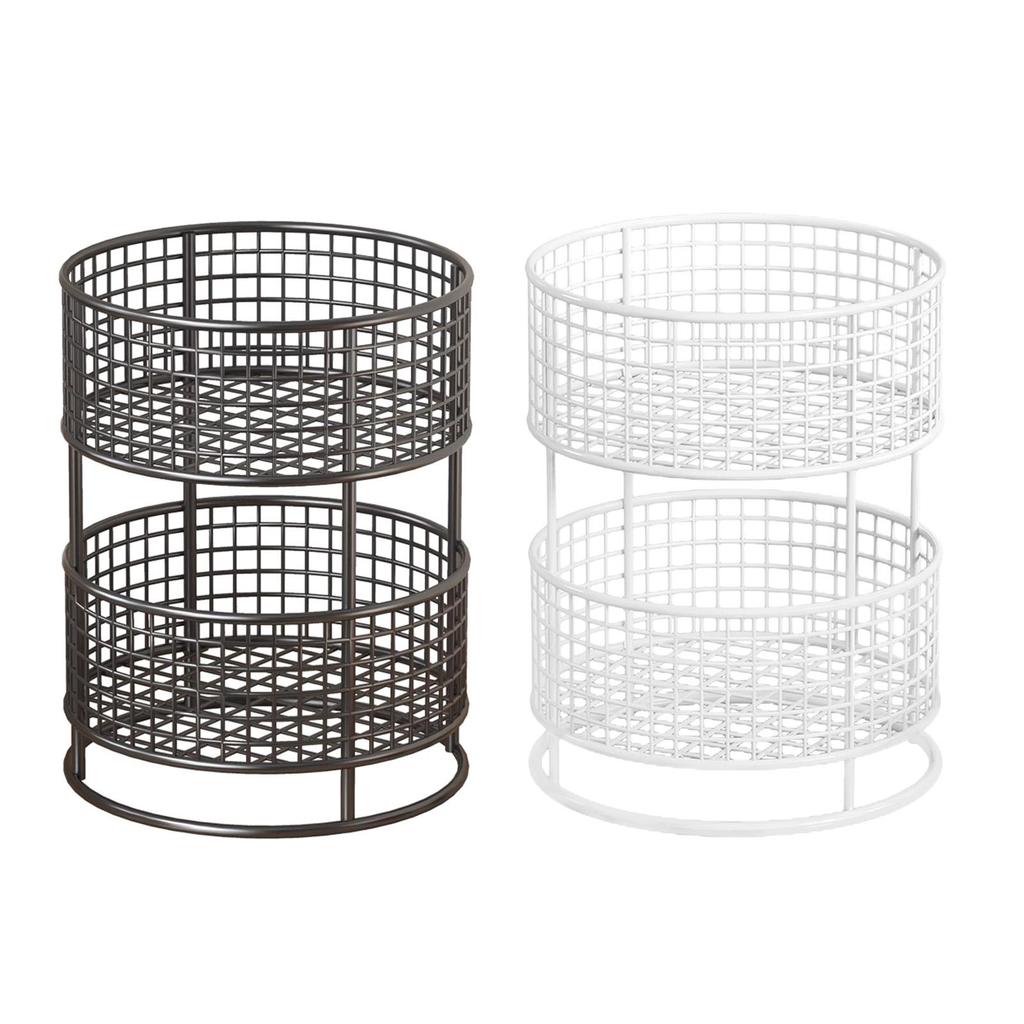 Metal Wire Storage Basket Iron Farmhouse Multifunctional Decor Storage Bin Countertop Organizer Kitchen Fruit Basket for Cabinet
