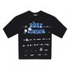 Rose London Mens Graffiti Relaxed Fit T-Shirt
