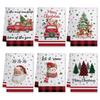 6PCS Christmas Tea Towels, Christmas Hand Towels for Bathroom & Kitchen, Absorbent Xmas Kitchen Towel Set , for Holiday Baking