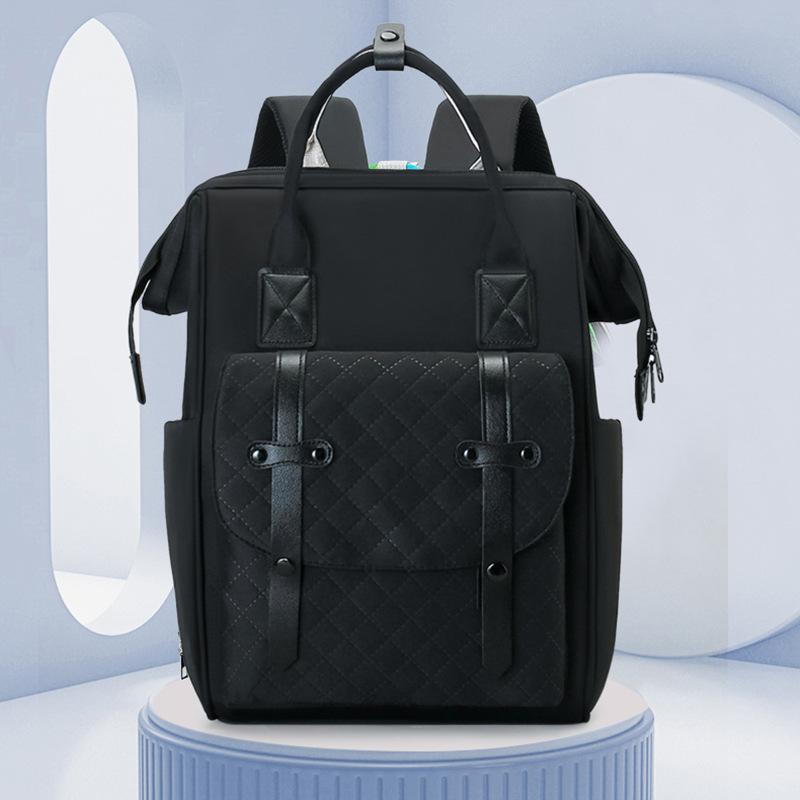 

Сумка для мамы Сумка для мамы Сумка для мамы и ребенка Большая вместимость рюкзак для женщин Высококачественная легкая сумка для отдыха на открытом воздухе Большая вместимость школьная сумка чёрный