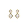 Luxenter White Mother-of-Pearl and 18k Gold-Plated Earrings - Zahere