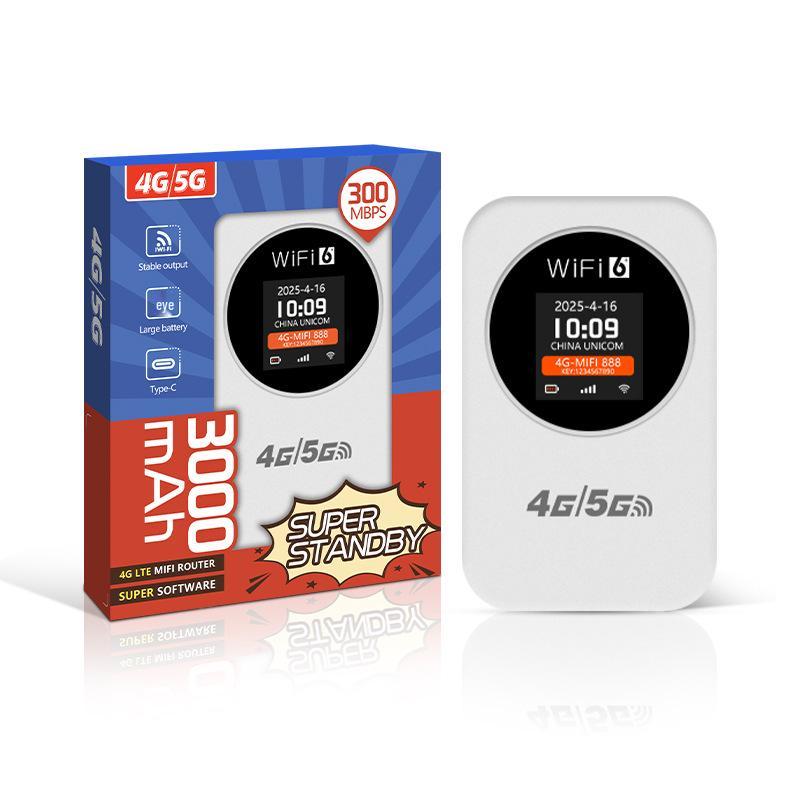

ZAPO 4G/5G Portable WiFi Router with Time Display and SIM Card Slot for Cars. Asia Version