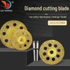 Gold Diamond Tooth Jade Grinding Disc with Eight Holes - Polishing and Cutting Saw Blade