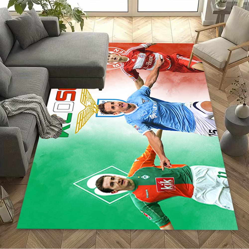 Man United's Paul Pogba Area Rug Perfect for Study room Entryway Game Room Dormitory Antislip Carpet Decorate Offices Best for Christmas