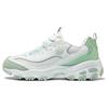 D'LITES 1.0 Women White Green Low Top Casual Shoes Mesh Synthetic Leather Comfortable Versatile 896289-WMNT