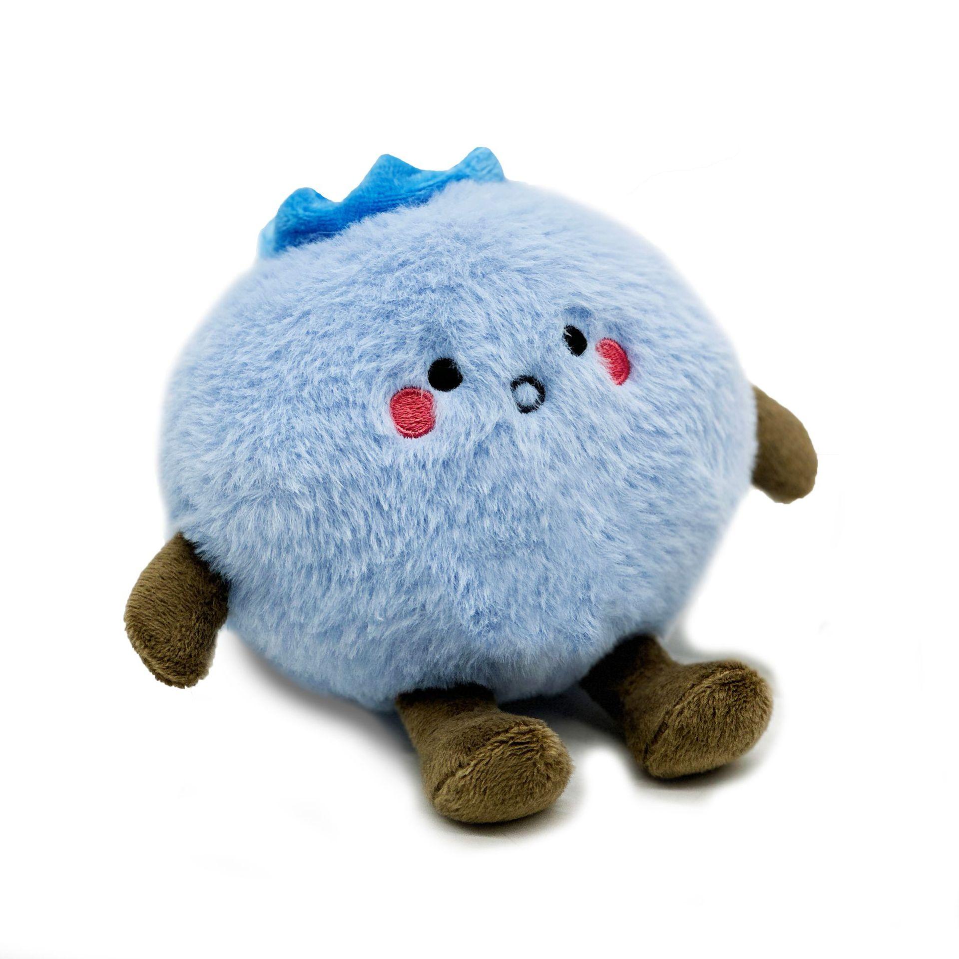 

14cm Simulation New Innocent Blueberry Doll Stuffed Plush Toy Cartoon Anime Cute Pillow for Children s Birthday Gift Fun Doll 14cm синій