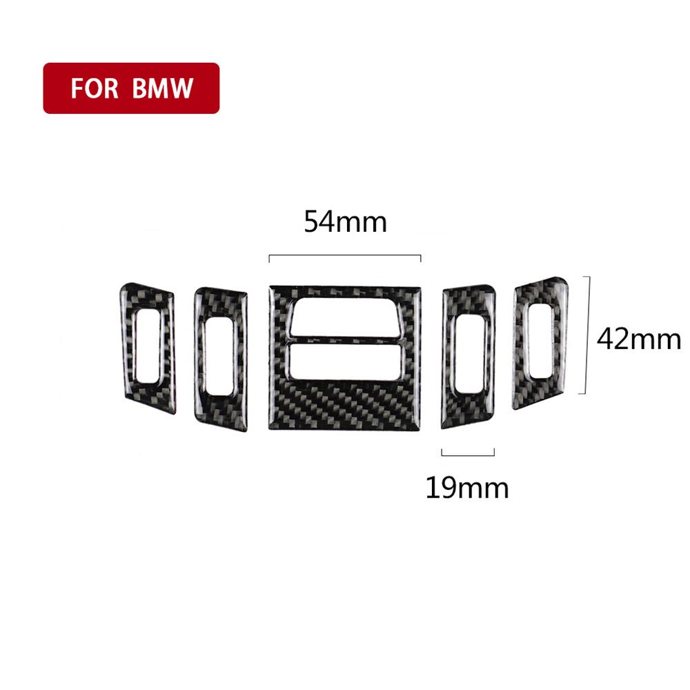 For BMW 3 Series E90 E92 E93 2005-2012 Low profile Carbon Fiber Air Vent Outlet Decorative Paste