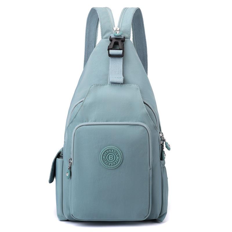 New Versatile Shoulder Crossbody Bag Lightweight Nylon Bag Multifunctional Men's and Women's Backpack Leisure Travel Breast Bag