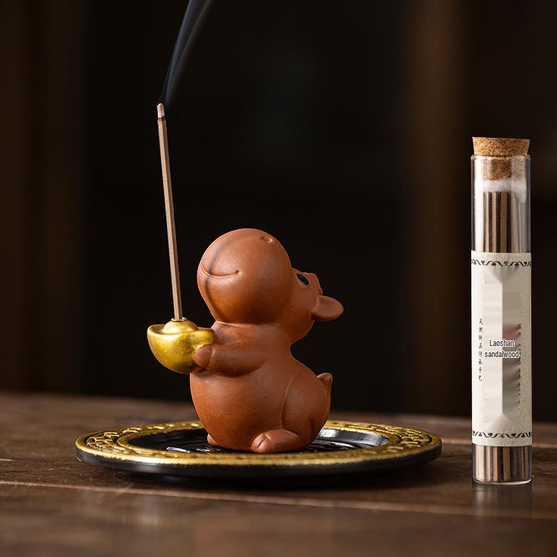 Creative Zisha Fu Ma Incense Burner for Home, Desktop, or Teahouse Decor