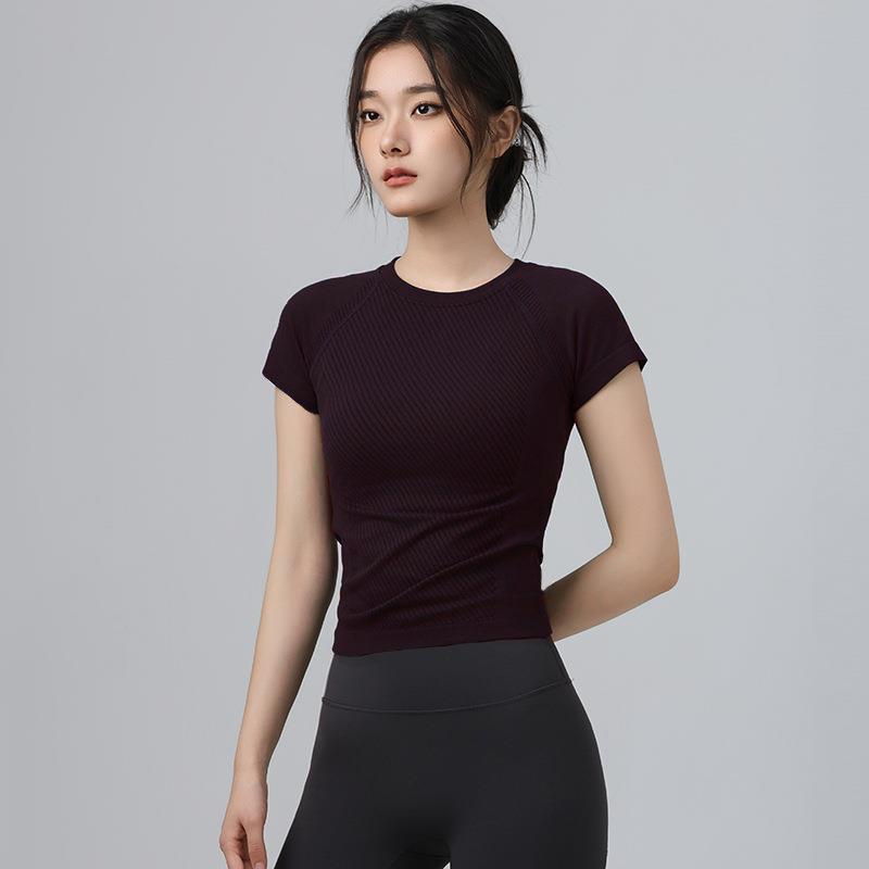 

Women s Slim Fit Summer Sports T-shirt - Short Sleeve Yoga and Running Top Small