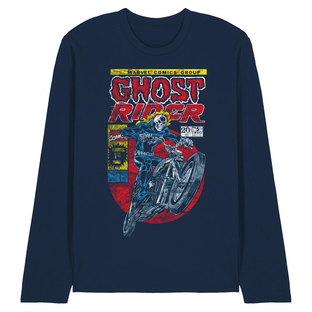 Ghost Rider Unisex Adult Long-Sleeved T-Shirt