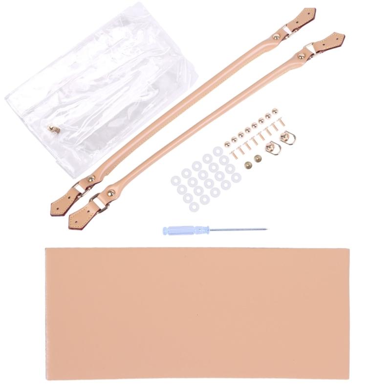 D0LF Clear PVC DIY Tote Bag Handbag Making Kit Handmade Gift Bags Craft Accessories Tool Set Birthday Holiday