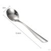 Stainless Steel Dinner Spoons Round Spoon Home Kitchen Restaurant Cafe Soup 11/ 12/ 15/ 18cm