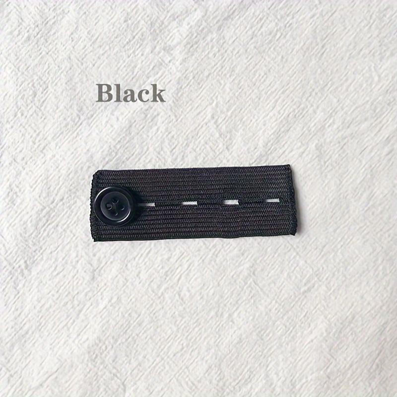 2pcs Adjustable Elastic Waistband Extenders for Plus Size Women & Men - Machine Washable Stretchable Belt with Discreet Button Closure,Casual & Wear
