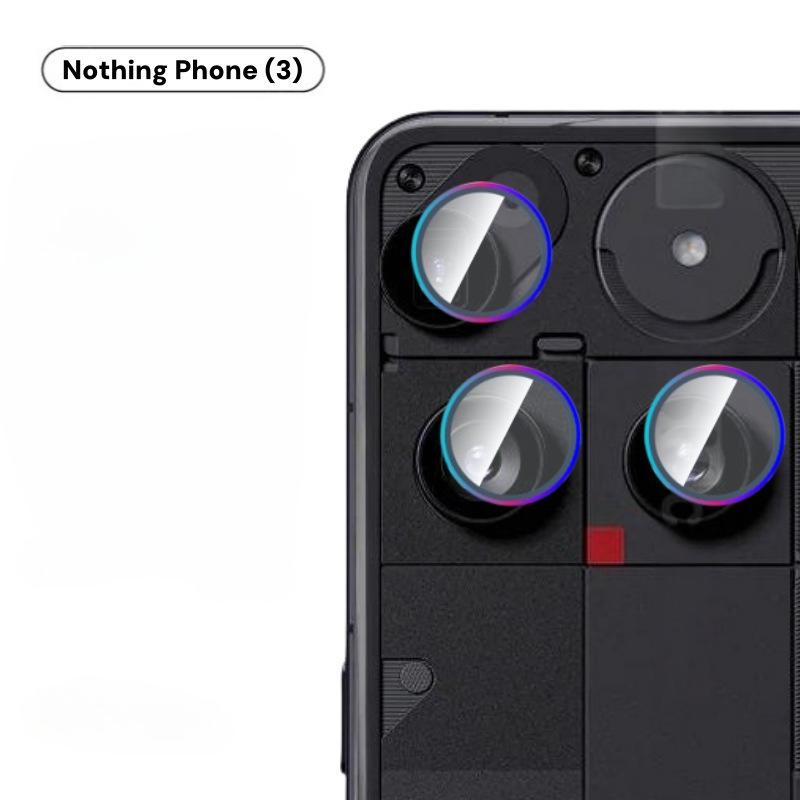 

For Nothing Phone 3 Aluminum Alloy Glass Camera Lens Protectors for NOTHING PHONE 3 Phone3 Back Lens Protective Film Case Nothing phone 3 слоновая кость