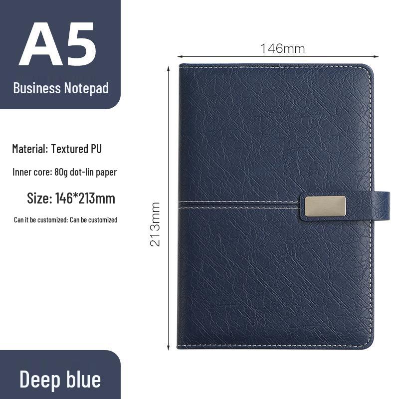 Personalized A5 Notebook Gift Set: Premium Business Diary with Logo Printing for New Year Corporate Gifting.