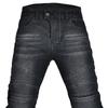 Mens Winter Motorcycle Riding Jeans With Thermal Lining Windproof Protective Pants Biker Gear