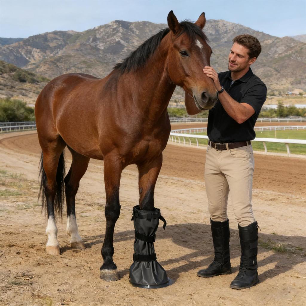 Soaking Boot For Hoof Hooves Relief Soaker Bag Multifunctional Hoof Soaking Bag For Stable Field Training Outdoor Racing Outing