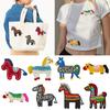 10PCS/Set No Adhesive Backing DIY Cartoon Pony Patten Playful Patch Funny Sewing Accessories Cute 6 Styles