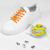2Pcs Magnetic Shoelace Metal Buckle with 2 Elastic Shoelaces Lazy Kids Adults Sneakers