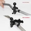 N-STAR Motorcycle Dual-use Handlebar Mount with Long Bar and Fixed Ball Head