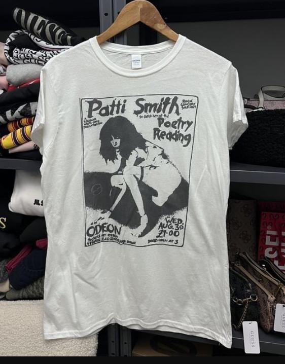 Винтажная футболка Patti Smith, хлопок, НОВАЯ футболка для папы, футболка унисекс ко Дню отца S