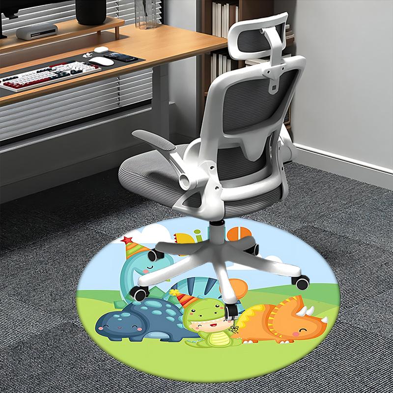 

Dino Party Office Carpet Chair Mats, Cute Dinosaur Decor for Home Office, Living Room, Bedroom, Fun Birthday Decoration1118076a 80cm by 80cm
