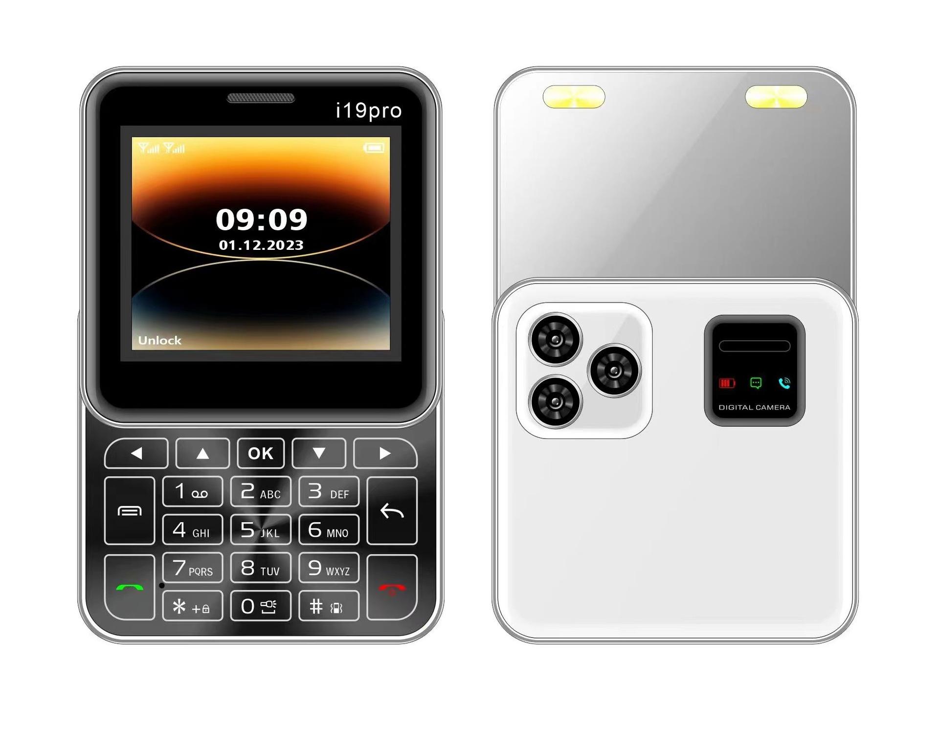 

2,4-дюймовый классический цветной вращающийся раздвижной чехол для мобильного телефона, автоматическая запись вызовов, FM-радио, быстрый набор, Magic Voice, GSM, две SIM-карты, разблокированный запасной телефон белый