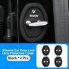 JYPK6 Silicone Car Door Lock Cover Protector Car Sticker for BMW Anti-rust Mute Switch Lock Sleeve Auto Door Protection Decor Interior