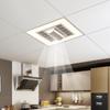Embedded Dustproof Ceiling Fan Lamp for Office, Kitchen, and Restaurant