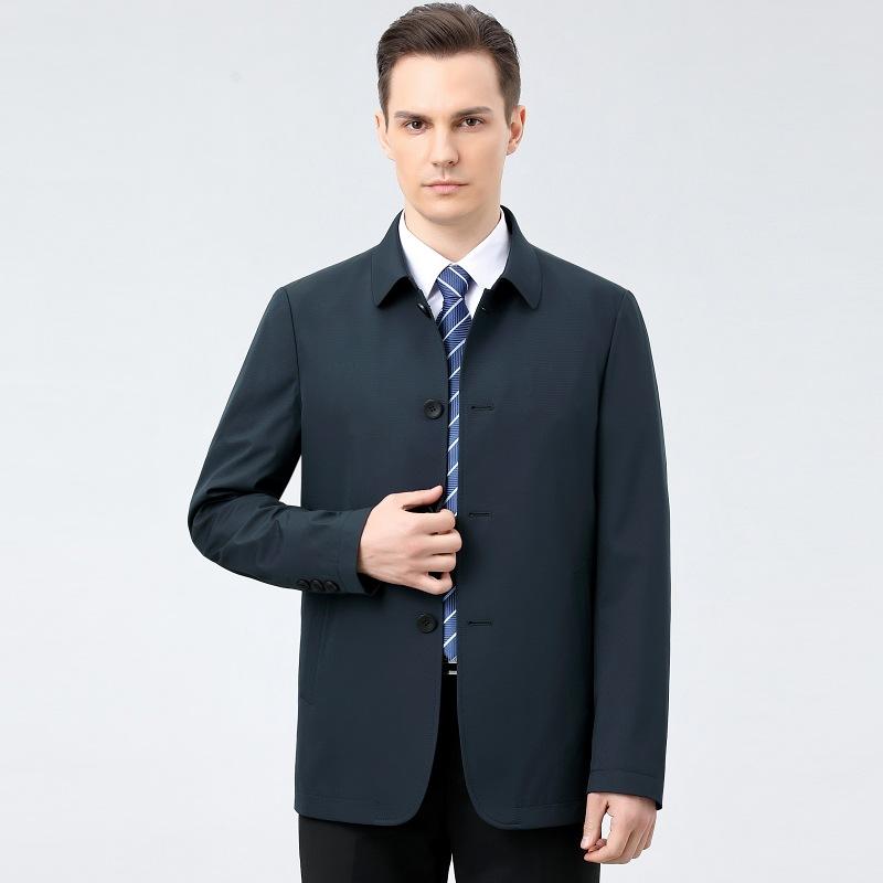 

Новый пиджак из шелка mulberry, мужской, деловой, повседневный, осенний, для среднего возраста, с тонкими лацканами, не требующий глажки, для папы, для мужчин 195