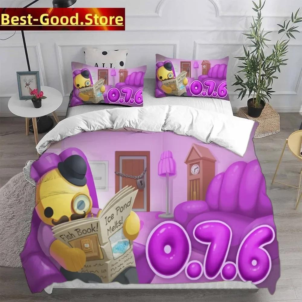 Povlak na peřinu Ložní soupravy Wobbly & Life Jednolůžko Twin Plné Velikost Queen King Prošívaná přikrývka Anime Potah na postel Sada povlaků na polštáře
