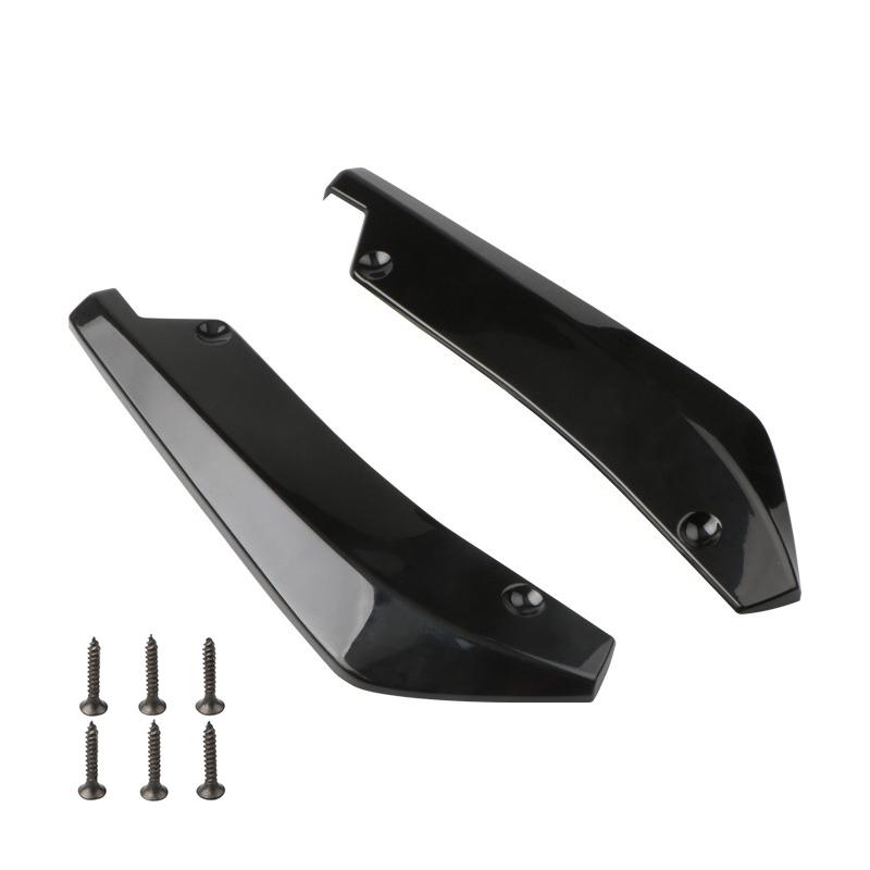 

Car Rear Bumper Scratch Proof Easy to Install Universal Vehicle Bumper Diffuser Spoiler Fin Lip Trim Automobile Supplies