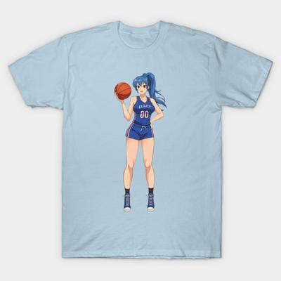 Asian Size Cotton Unisex Tshirt Print T-shirt Basketball Anime T-shirt No-Cut Print Regular Fit