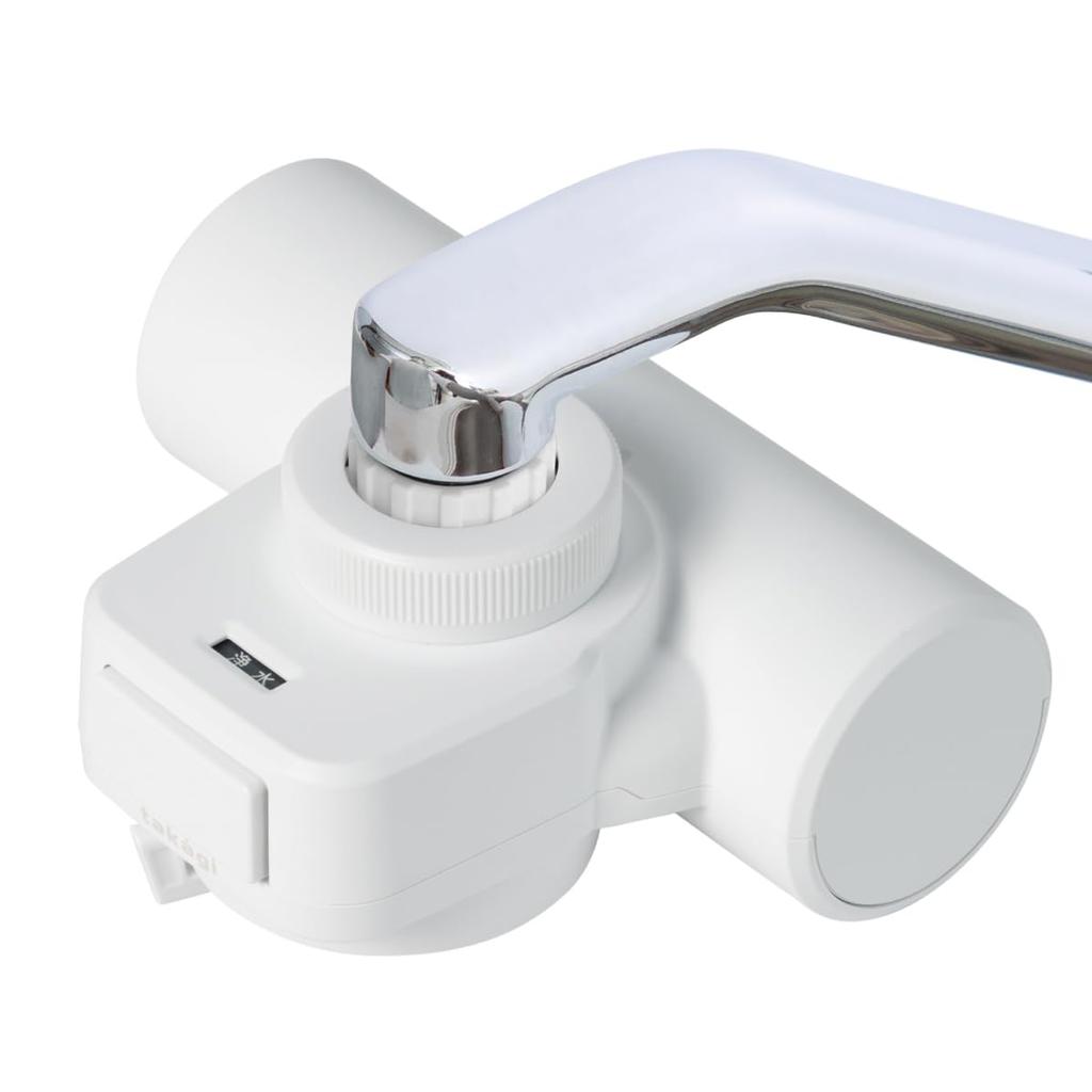 Takagi Mini Neo Water Includes One Purification for Home Removes PFOS and PFOA Faucet-Mounted Purifier, White, Cartridge, H790WT6, Compact, Use,